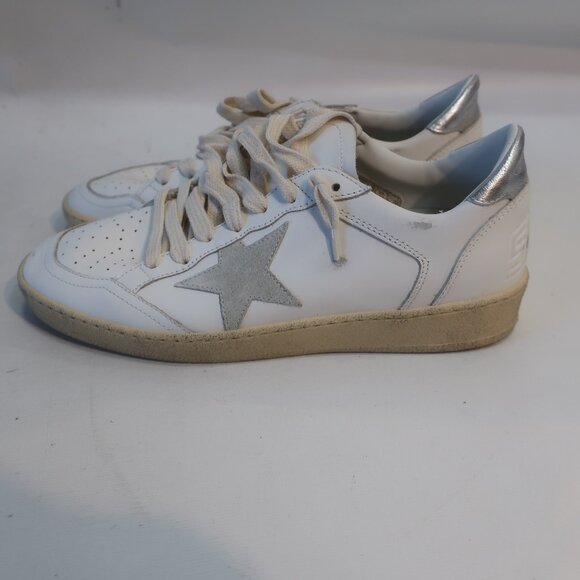 NWOB GGDB Golden Goose White Ball Star Double Quarter Leather Sneakers 39 US/9 - Picture 4 of 12